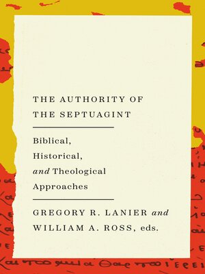 cover image of The Authority of the Septuagint